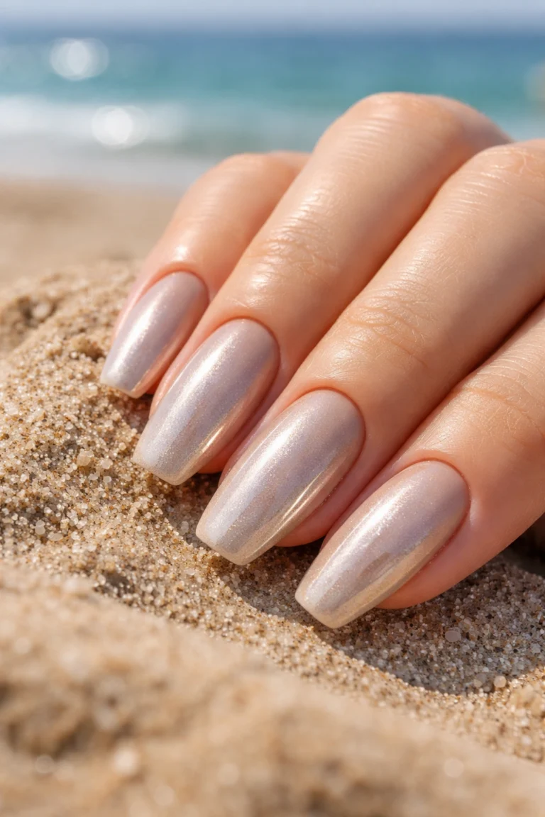 10 Summer Chrome Nails for a Beachy Shine