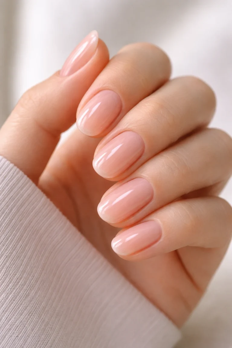 20 Short Oval Nails for Work That Stay Polished