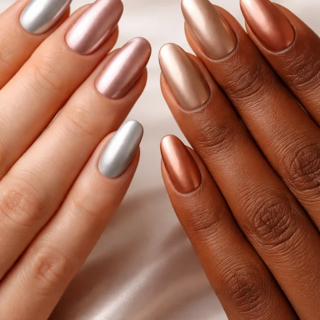 10 Matte Chrome Nails for a Smooth Satin Look