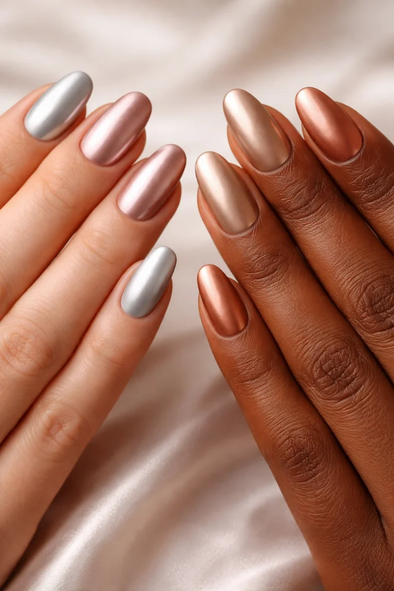 10 Matte Chrome Nails for a Smooth Satin Look