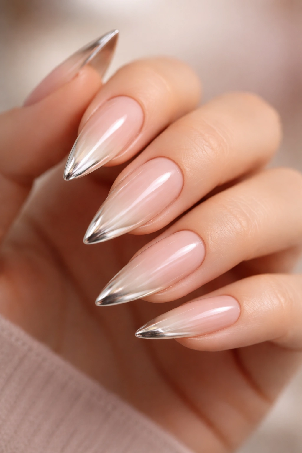 20 Pink Stiletto Nails for Medium Nails