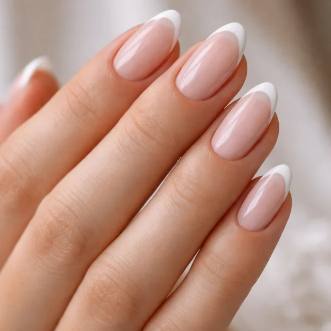 15 Short Almond Nails for a Wedding