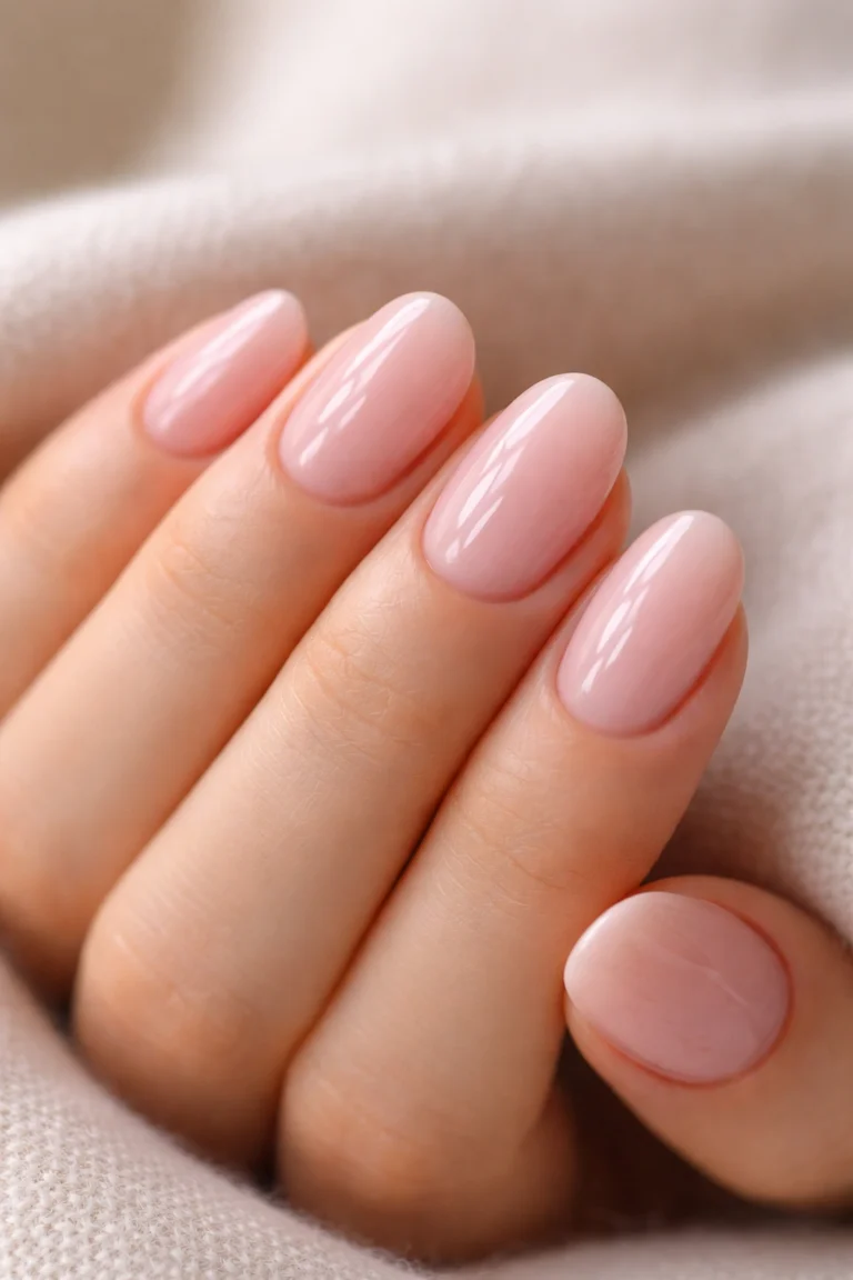 15 Pretty Pink Short Oval Nails You’ll Love