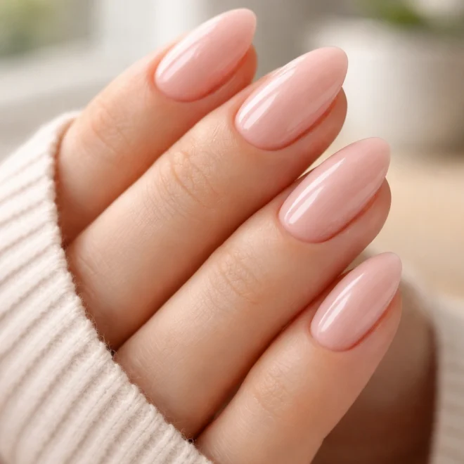 12 Short Almond Nails for School