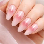 12 Long Round Heart Nails for a Date Night Set