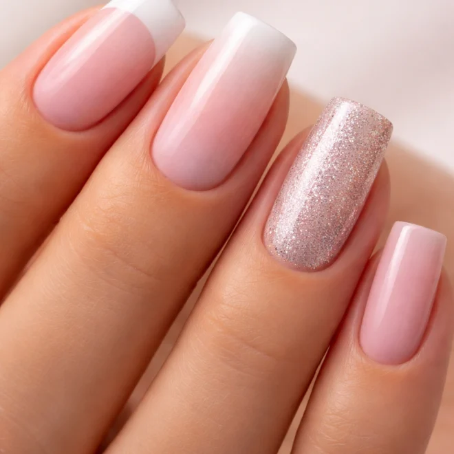 How to Get Soft Square Nails Using Dip Powder