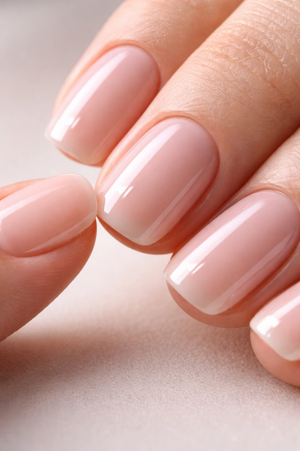 Nail edge detail with smooth filing and even top edge
