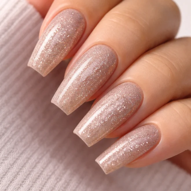 15 Glitter Ballerina Nails That Shine Just Right