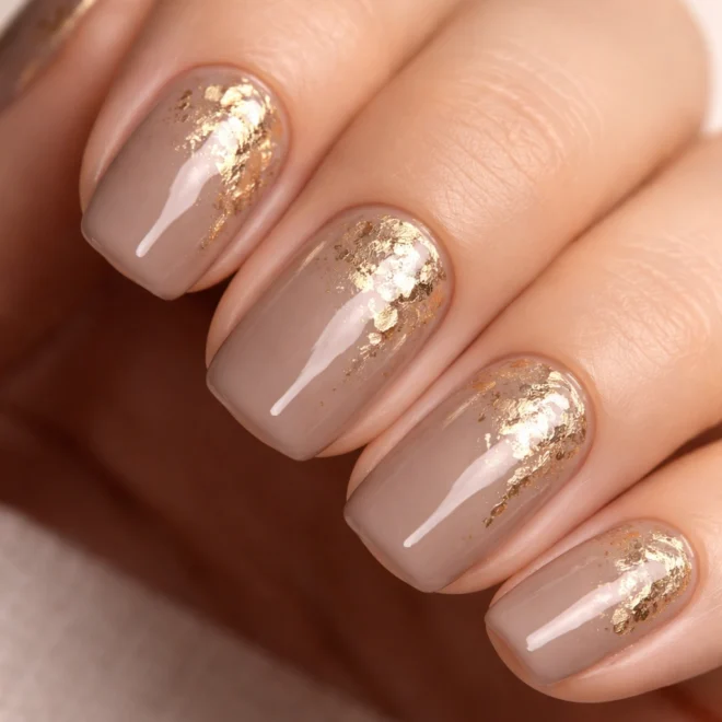 15 Warm Short Squoval Nails to Try This Season