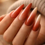 18 Earth Tone Stiletto Nail Ideas