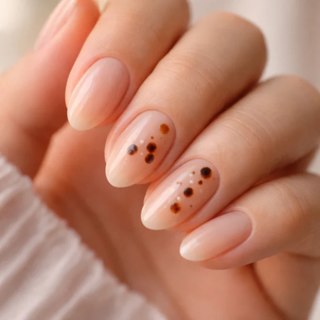 12 Short Tortoiseshell Almond Nails That Stand Out