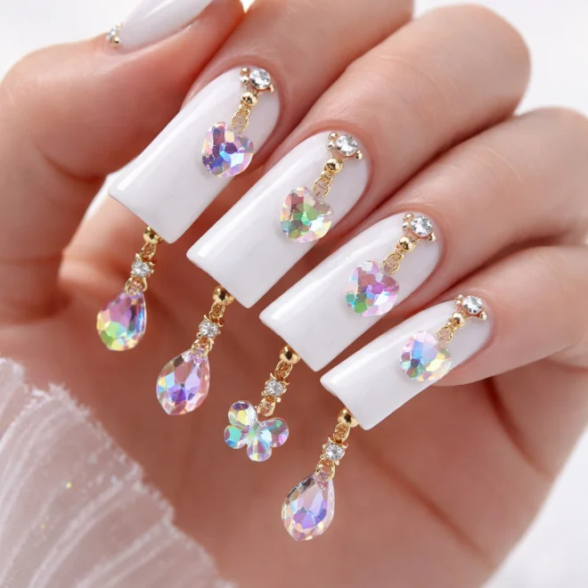 16 Duck Nails With Charms