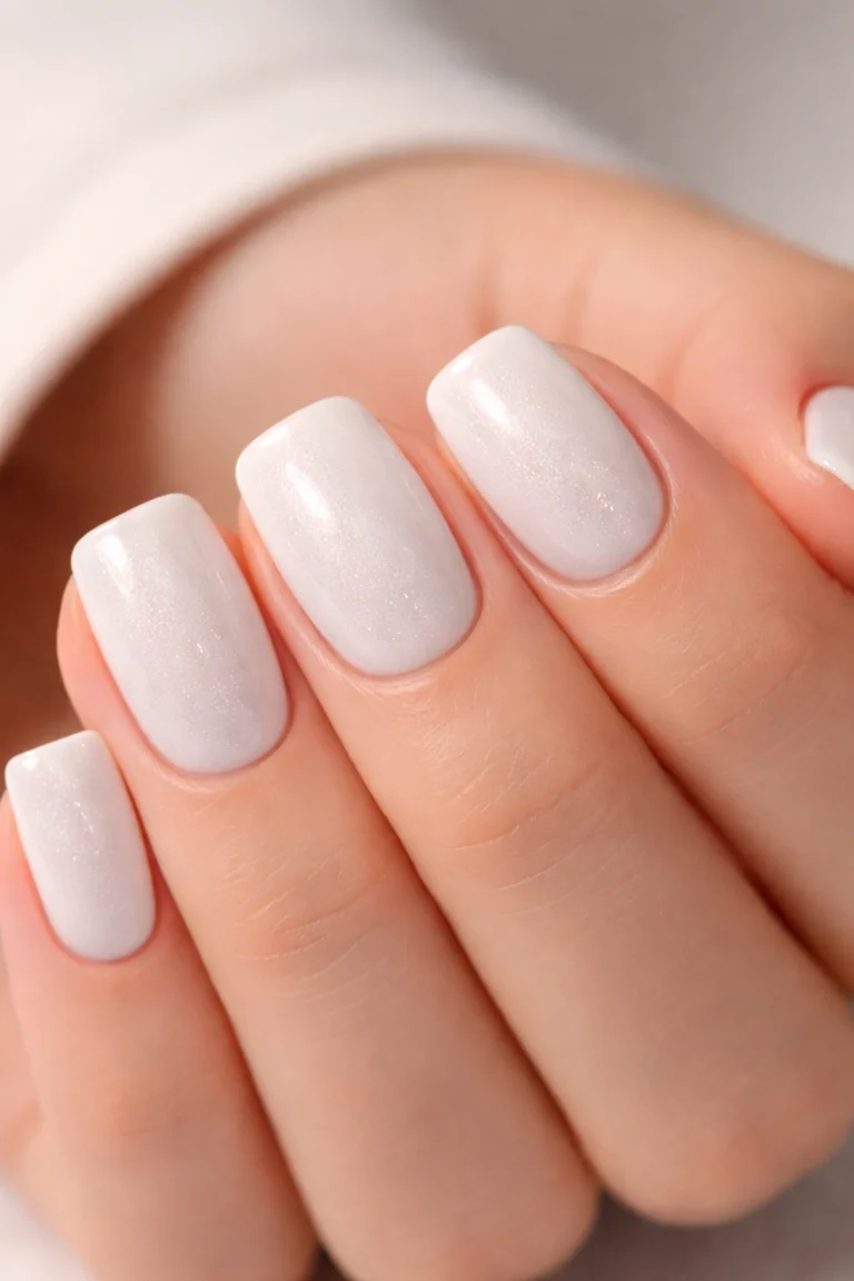 10 White Duck Nails for Short Nails