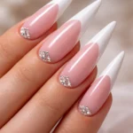 14 Pink and White Stiletto Nail Ideas