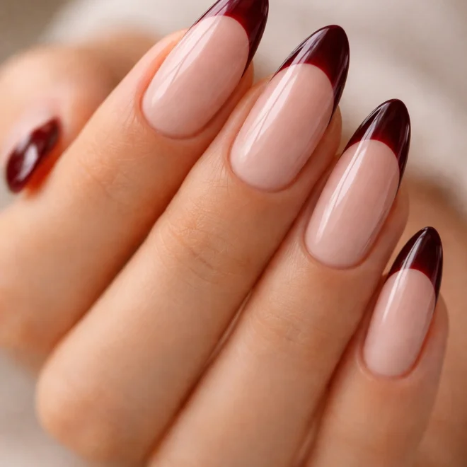 20 Red French Tip Almond Nails That Look Expensive
