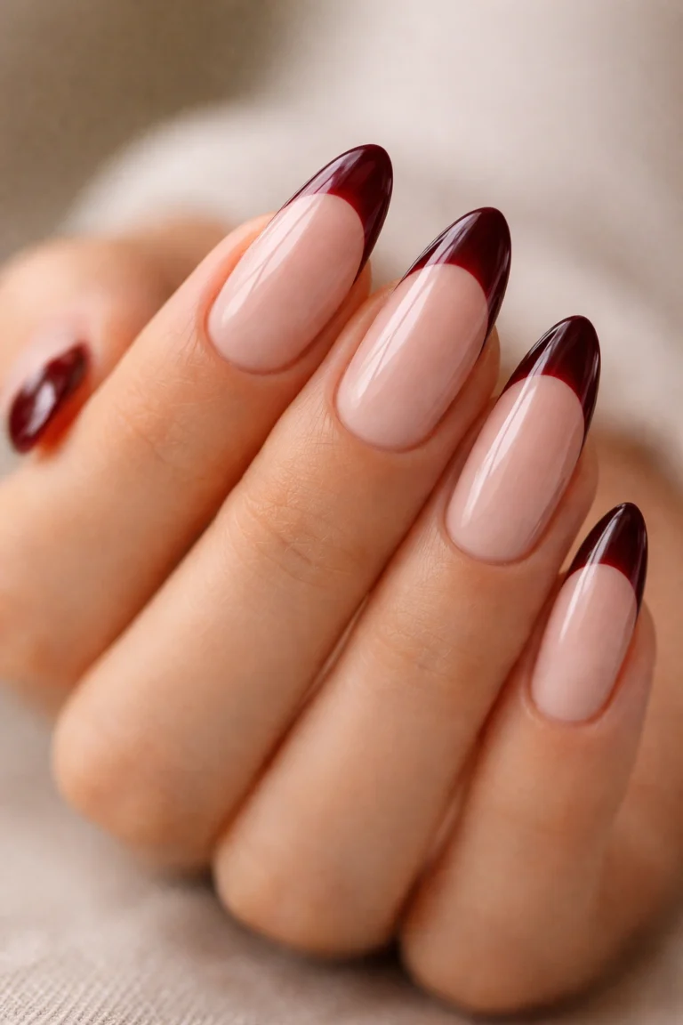 20 Red French Tip Almond Nails That Look Expensive