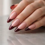 15 Long Red French Tip Almond Nails That Pop