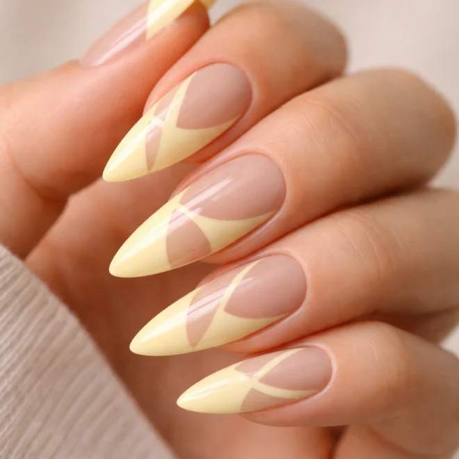 12 Yellow Stiletto Nail Ideas