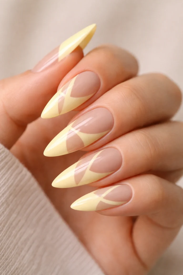12 Yellow Stiletto Nail Ideas