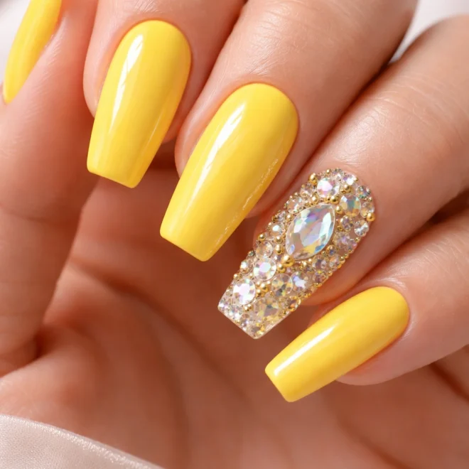 10 Yellow Nail Ideas for a Fun Manicure