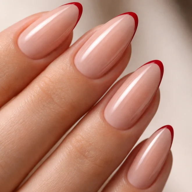 20 Red Almond Nail Ideas on a Budget