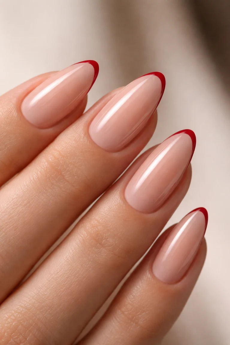 20 Red Almond Nail Ideas on a Budget