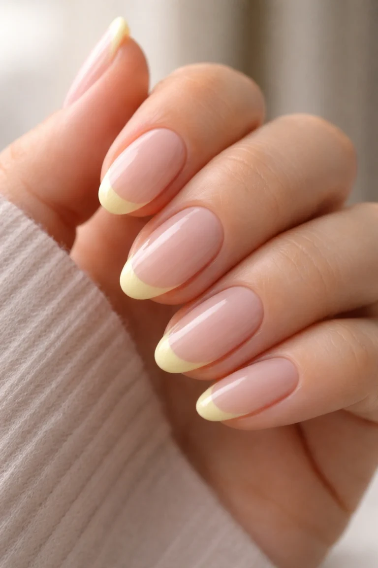 15 Butter Yellow Almond Nail Ideas