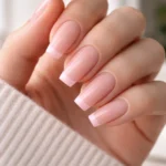 12 Pink French Tip Coffin Nails for a Clean Look