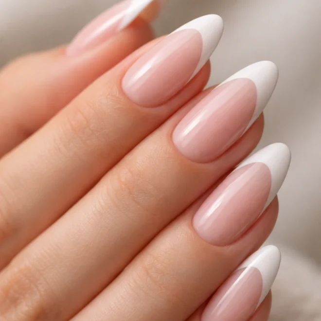 25 French Tip Almond Nail Ideas You Can Do at Home