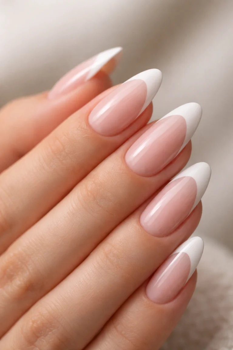 25 French Tip Almond Nail Ideas You Can Do at Home