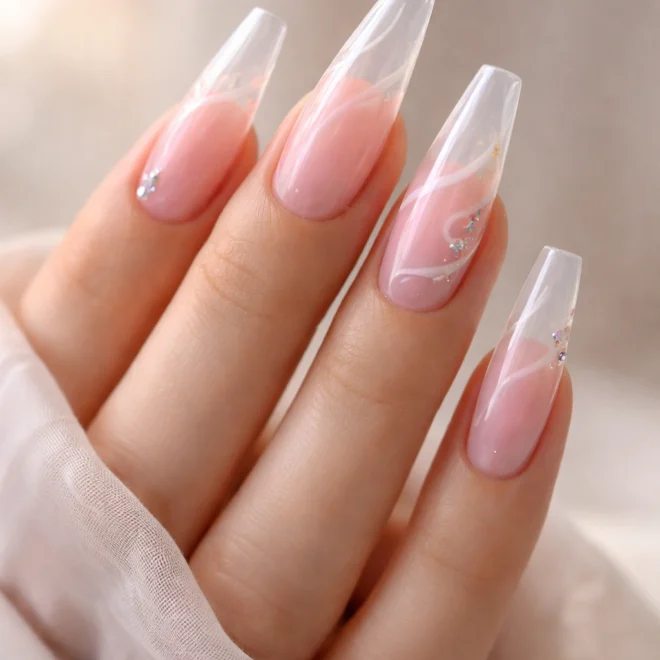 15 Cute Coffin Nails for Long Nails