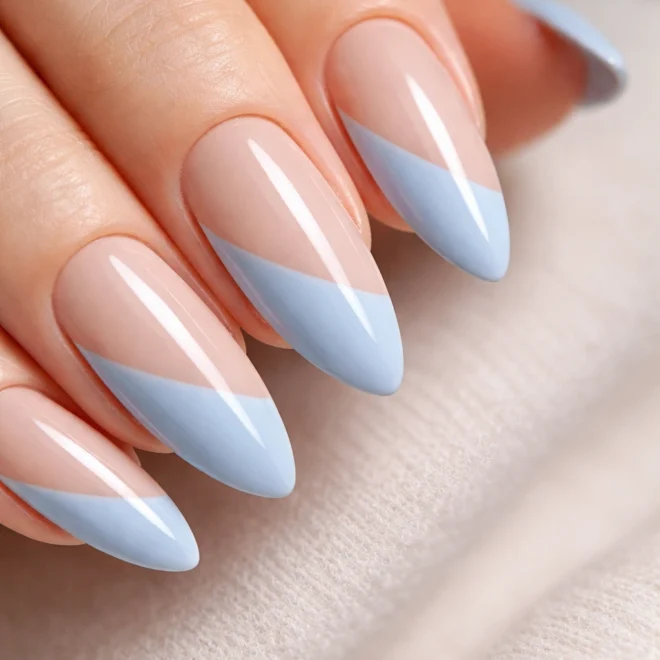 20 Baby Blue Almond Nail Ideas