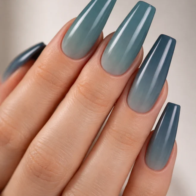 15 Ombre Coffin Nails With Smooth Gradients