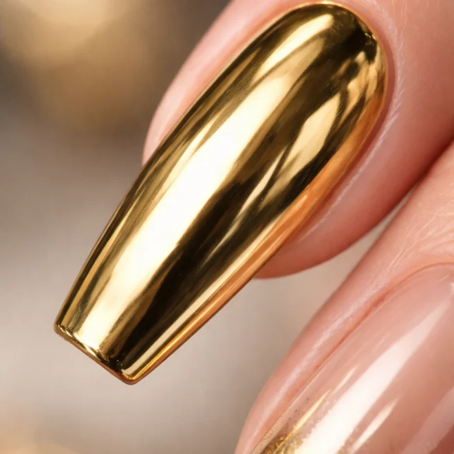 15 Black and Gold Coffin Nails You Will Love