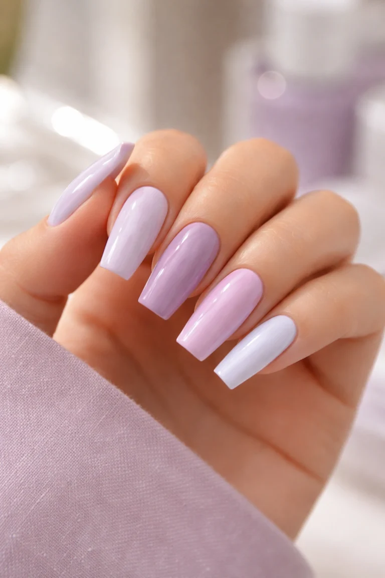 15 Lavender Coffin Nails for a Soft Look