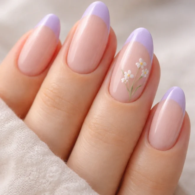 20 Floral Almond Nail Ideas in Spring Colors