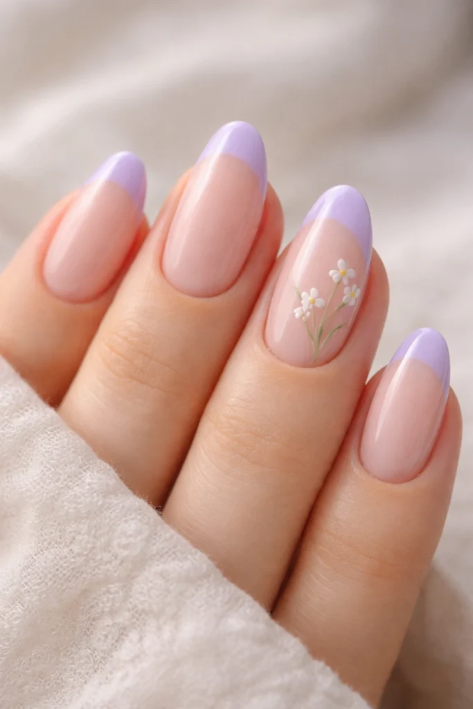 20 Floral Almond Nail Ideas in Spring Colors