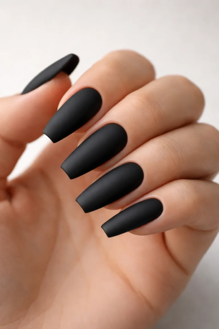 15 Black Coffin Nails That Look Edgy and Cool