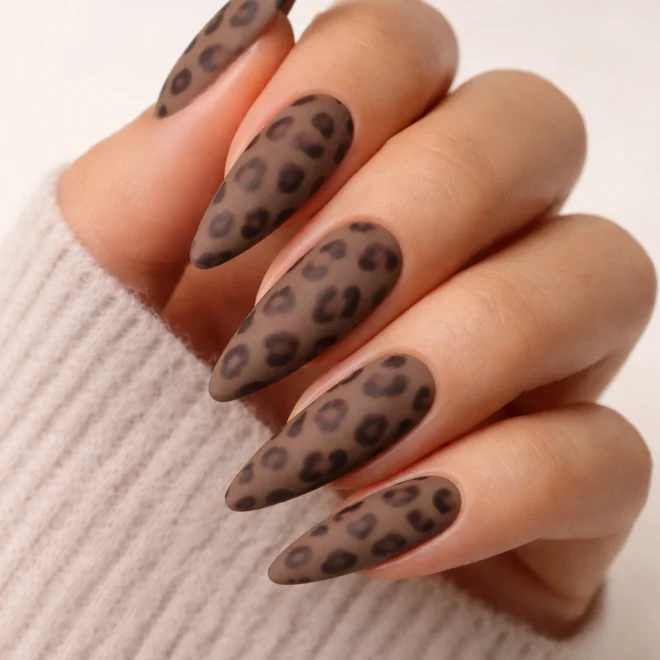 15 Cheetah Print Almond Nail Ideas