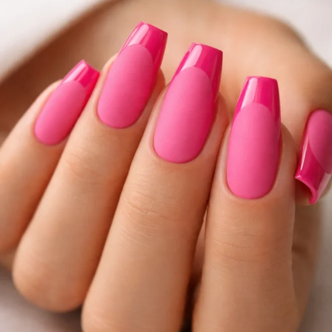 15 Hot Pink Coffin Nails You Will Love