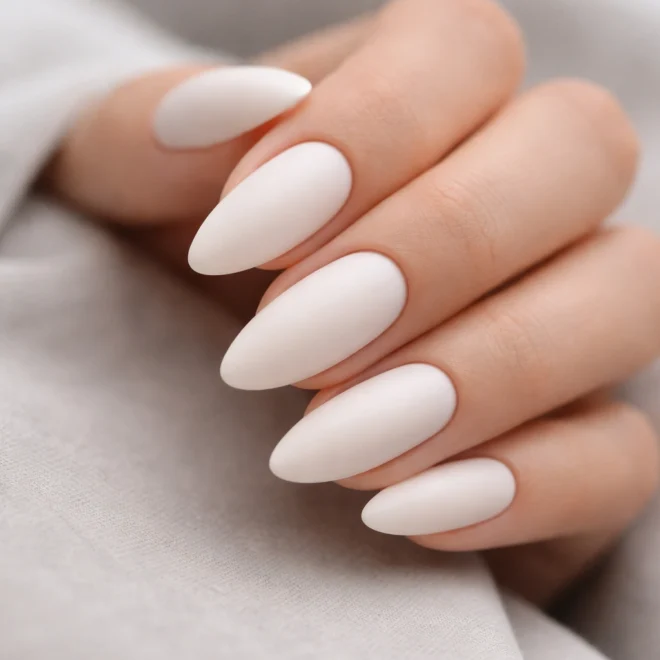 20 Elegant White Almond Nail Ideas