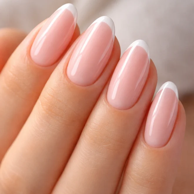20 Baby Pink Almond Nail Ideas