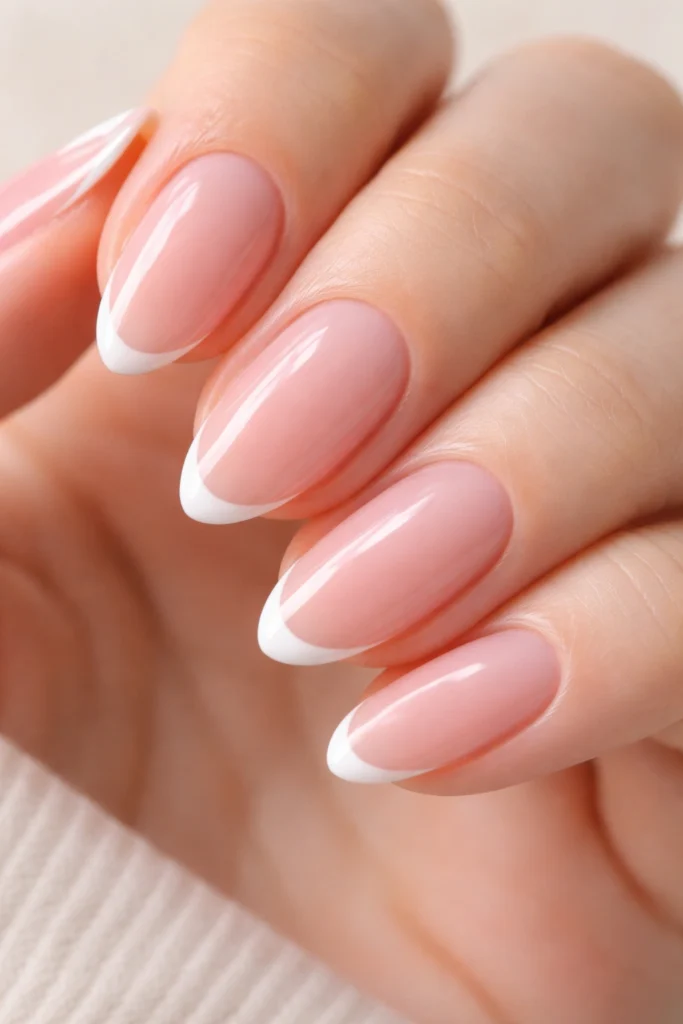 20 Flattering Light Pink Almond Nail Ideas
