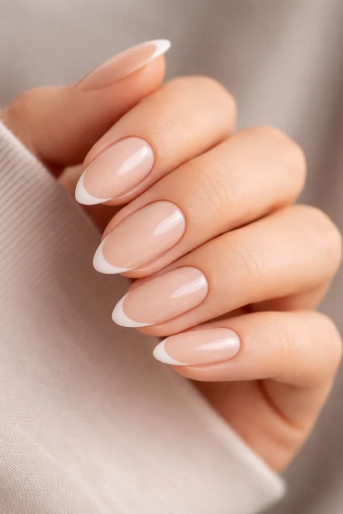 20 Beige Almond Nail Ideas