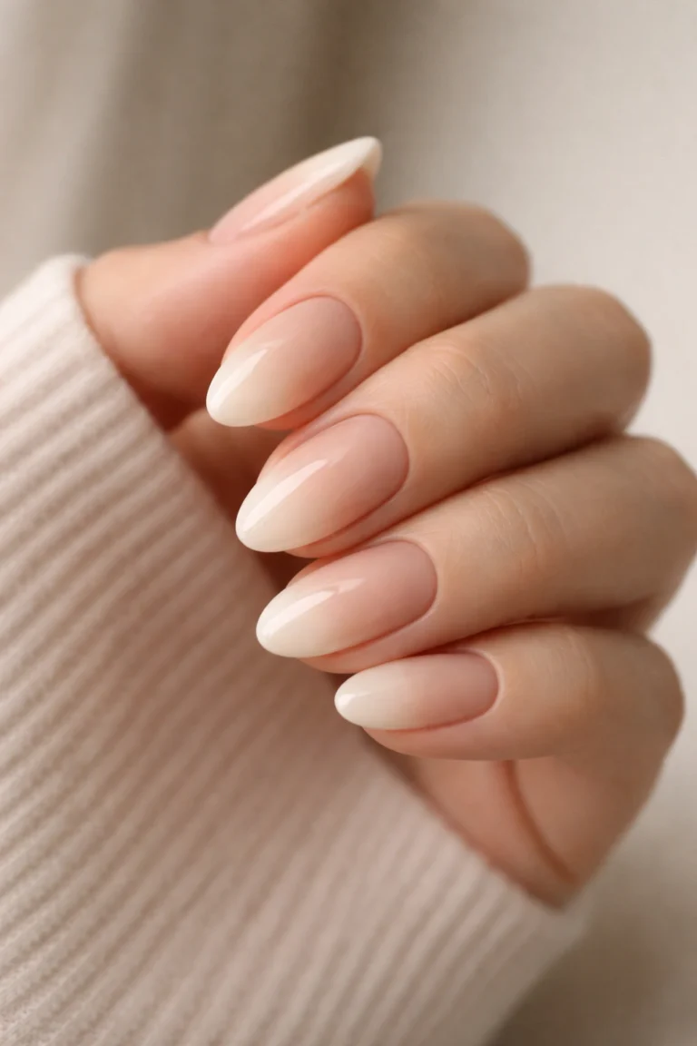 20 Nude Ombre Almond Nail Ideas