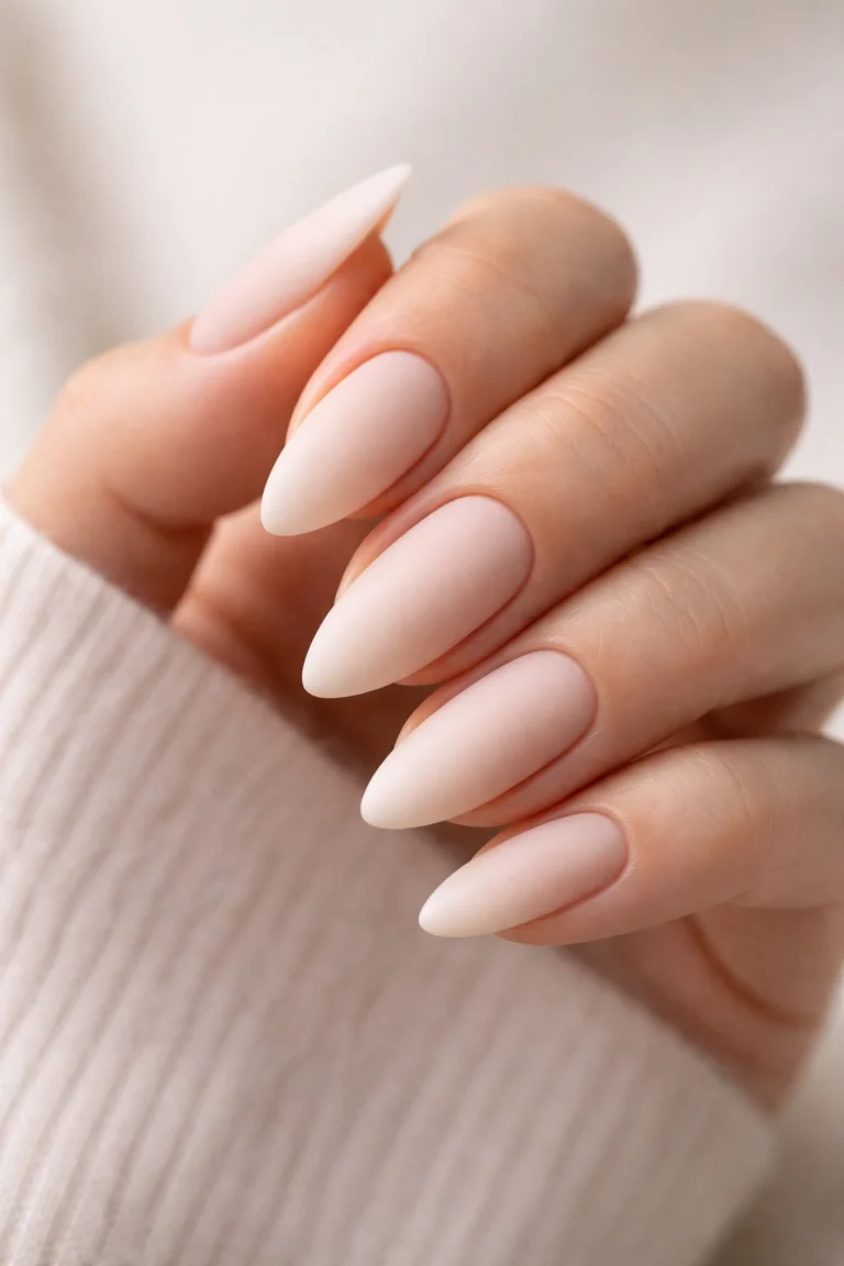 20 Matte Almond Nail Ideas With a Velvet Finish