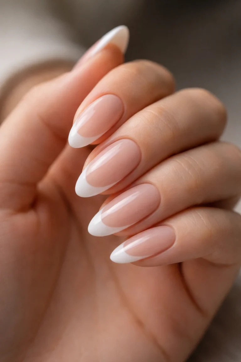 25 Modern French Tip Almond Nail Ideas