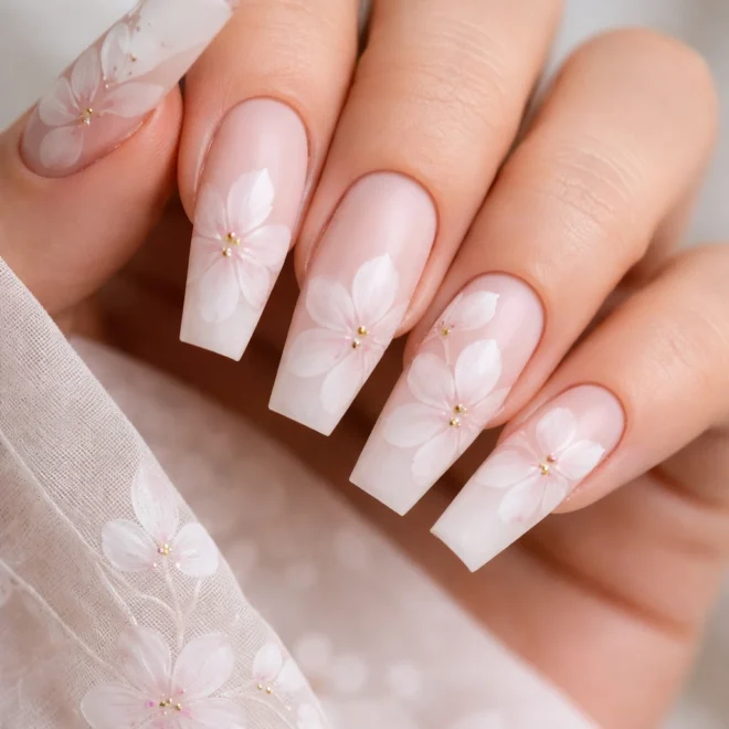 15 Floral Coffin Nails That Look Like a Garden