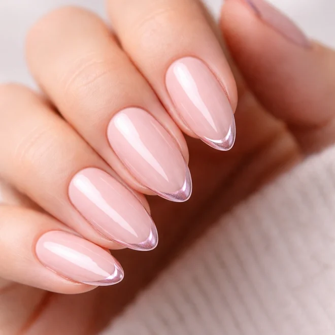 20 Pink Chrome Almond Nail Ideas