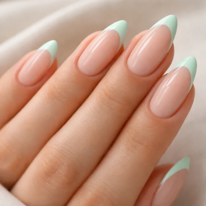 20 Mint Green Almond Nail Ideas
